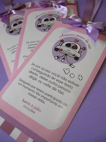 Casando pela segunda vez: tags para colocar no carro