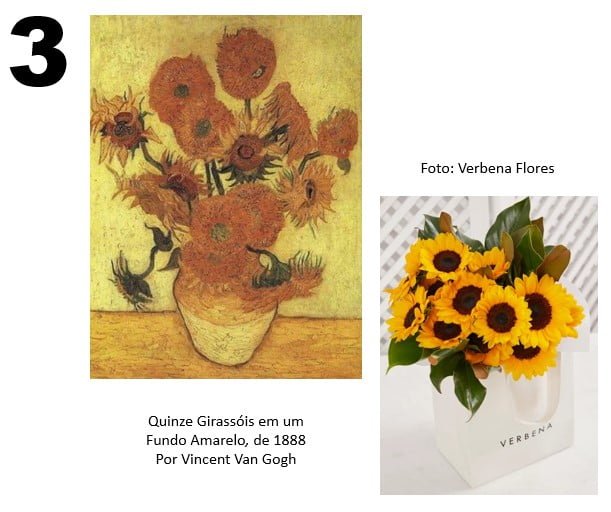 arranjos florais nas cores de pinturas famosas: tendência na decoração
